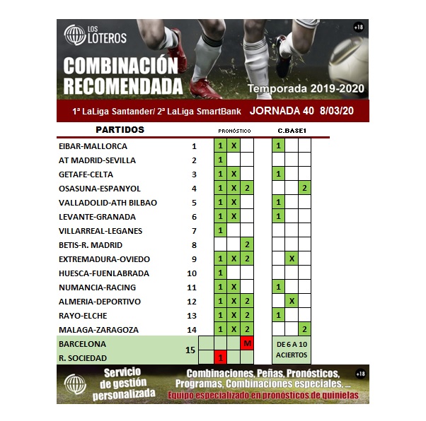 RECOMENDADA JORNADA 40